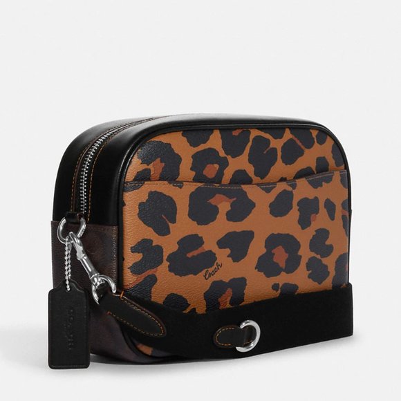 🐆 Coach Jamie Camera Bag In Signature Canvas With Leopard Print - Picture 4 of 11